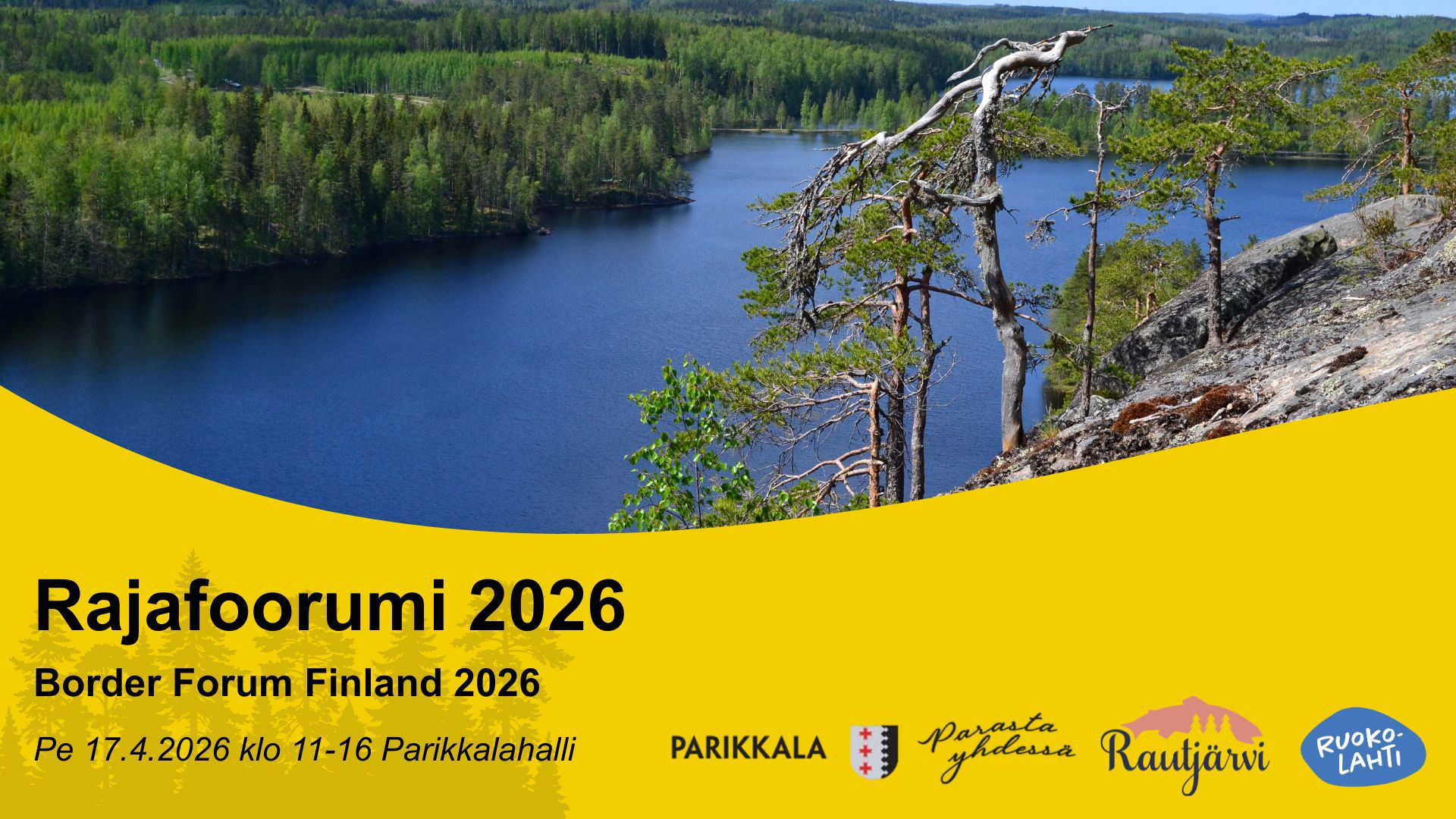 Mainoskuva Rajafoorumista Parikkalassa